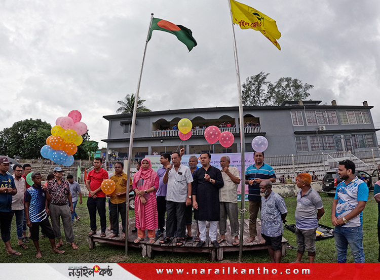 নড়াইলে বঙ্গবন্ধু ও বঙ্গমাতা জাতীয় গোল্ডকাপ ফুটবল টুর্নামেন্ট উদ্বোধন