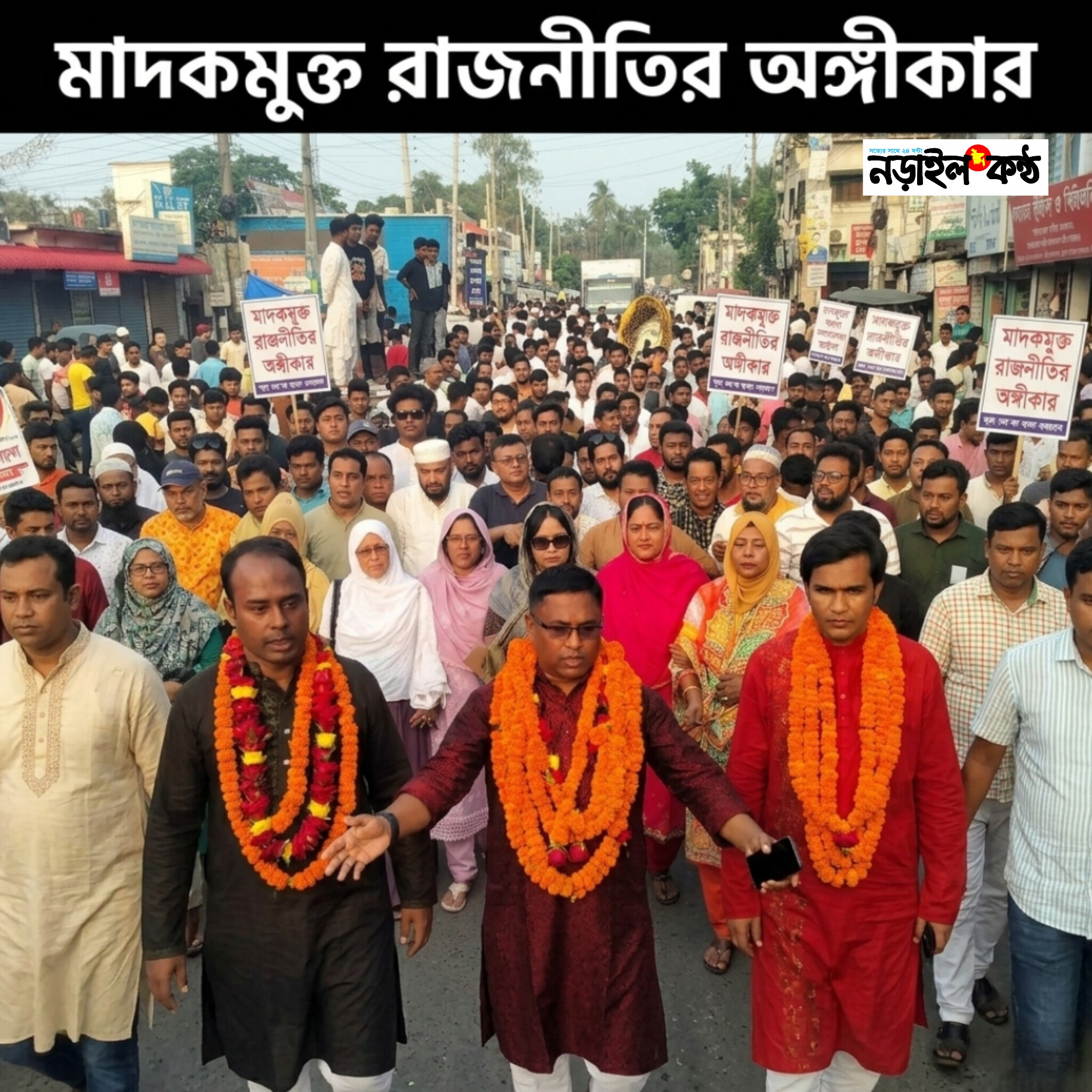নড়াইলে জেলা ছাত্রদলের নতুন কমিটিকে ঘিরে আনন্দ মিছিল ও মিষ্টি বিতরণ