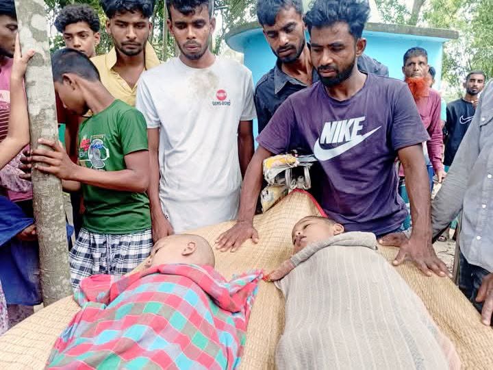 নড়াইলে পুকুরে ডুবে সহোদর দুই শিশুর মর্মান্তিক মৃত্যু, শোকে স্তব্ধ ভাটিয়া গ্রাম