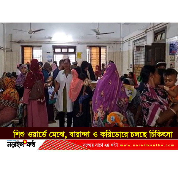 নড়াইল জেলা হাসপাতালে শিশু ও সাধারণ ওয়ার্ডে চরম ভিড়, চিকিৎসক সংকটে ব্যাহত স্বাস্থ্যসেবা