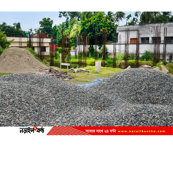 কমিশন নাকি নিম্নমানের নির্মাণসামগ্রী? দ্বন্দ্বে থমকে নড়াইল সরকারি উচ্চ বিদ্যালয়ের ৬ কোটি ৮৮ লাখ টাকার ভবন নির্মাণ