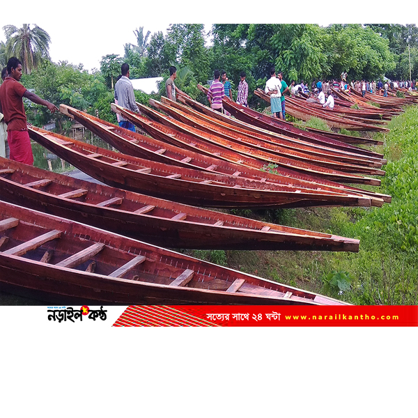 শতবর্ষের ঐতিহ্যে নড়াইলের রামসিদ্দি গ্রামে জমজমাট নৌকার হাট
