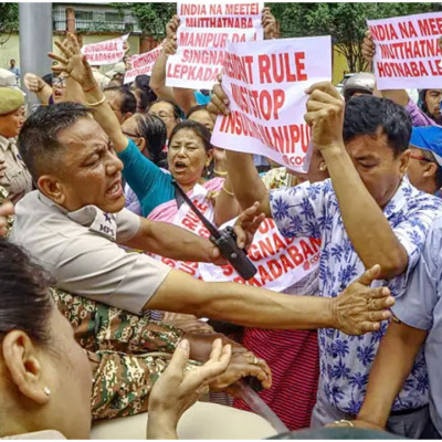 ফের অগ্নিগর্ভ ভারতের মণিপুর