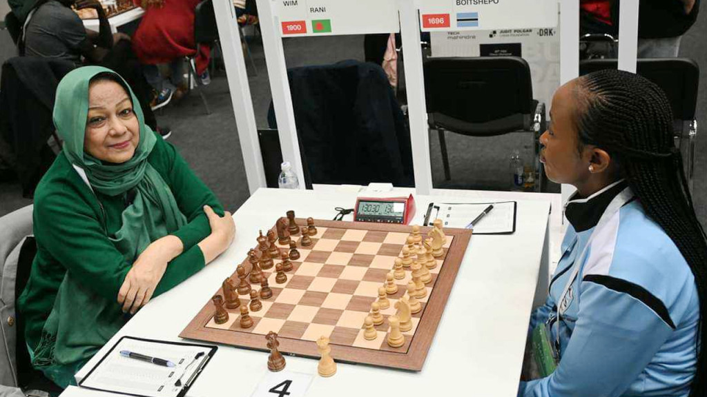 দাবা অলিম্পিয়াডে জিতেই চলছেন রানী হামিদ