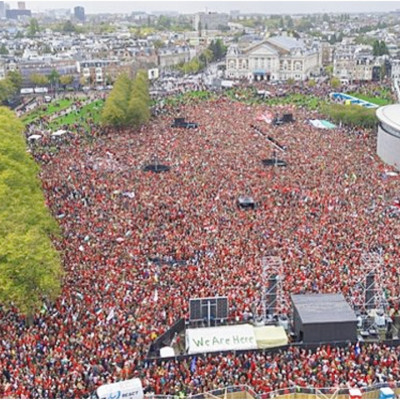 গাজা যুদ্ধের অবসানের দাবিতে নেদারল্যান্ডসে লাখ লাখ মানুষের বিক্ষোভ