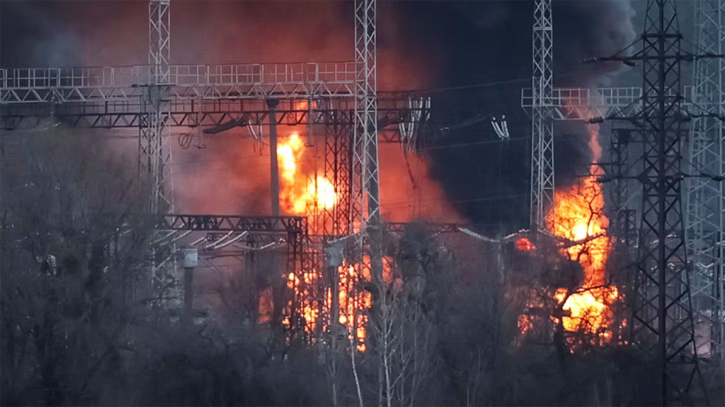 ইউক্রেনের বিদ্যুৎ স্থাপনা লক্ষ্য করে ব্যাপক হামলা রাশিয়ার