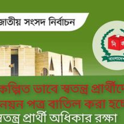 পরিকল্পিত ভাবে স্বতন্ত্র প্রার্থীদের মনোনয়ন বাতিল করা হচ্ছে