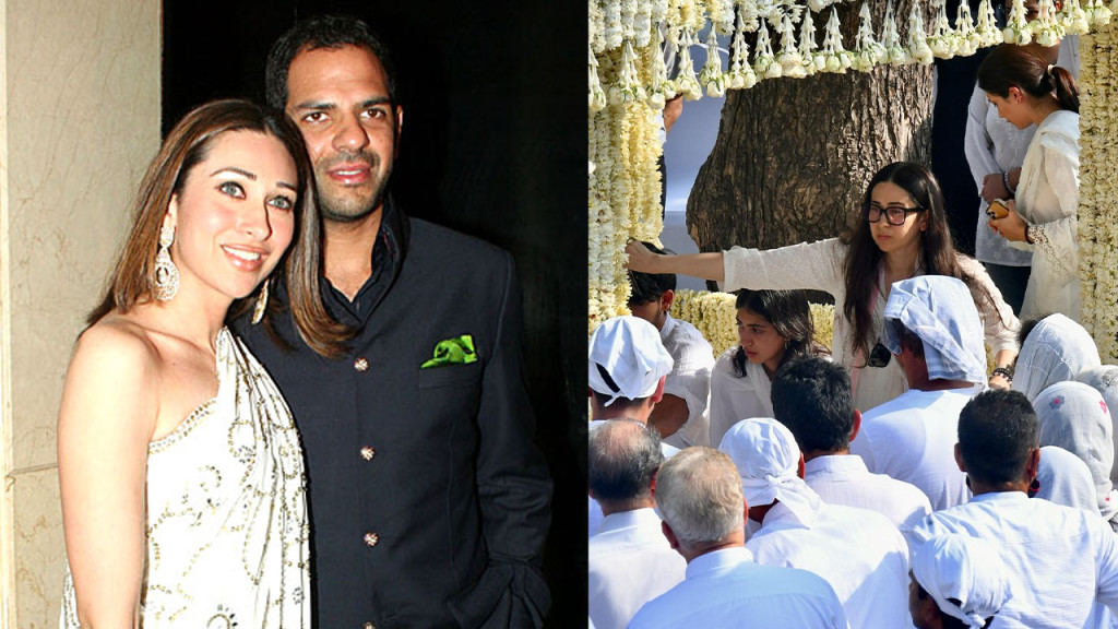 ফুলের তোড়া দিয়ে প্রাক্তন স্বামীকে শেষ বিদায় জানালেন কারিশমা