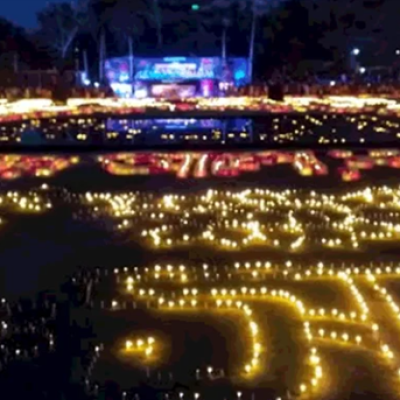 ভাষাশহীদদের স্মরণে নড়াইলে লাখো মঙ্গল প্রদীপ