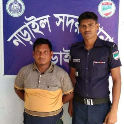 নড়াইলে নিজ স্ত্রীকে হত্যা, মৃত্যুদণ্ডপ্রাপ্ত স্বামী গ্রেফতার