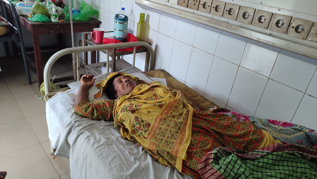 নড়াইলে নারী ইউপি সদস্যকে মারধরের অভিযোগ, হাসপাতালে চিকিৎসাধীন