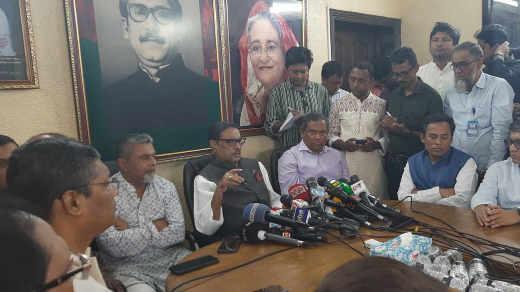 নেতাকর্মীদের মণ্ডপ পাহারা দিতে বললেন ওবায়দুল কাদের