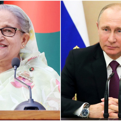 পুতিনকে অভিনন্দন জানালেন শেখ হাসিনা