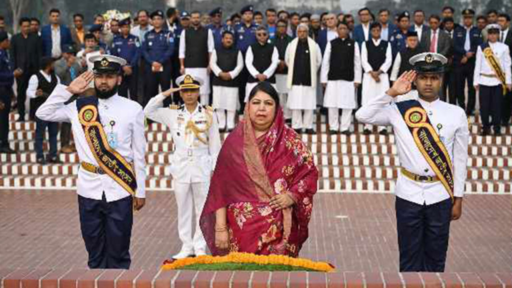 জাতীয় স্মৃতিসৌধে স্পিকার ও ডেপুটি স্পিকারের শ্রদ্ধা