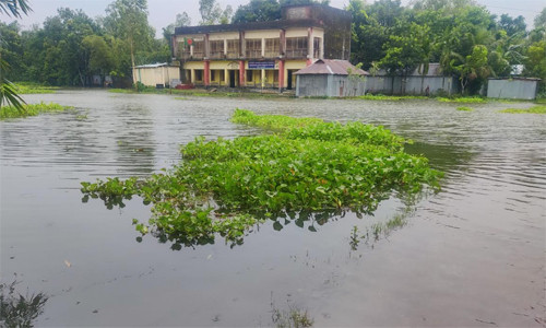 লালমনিরহাটে নামতে শুরু করেছে তিস্তার পানি