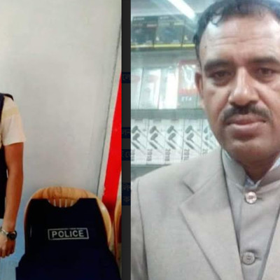 পুলিশের জ্যাকেট পরে স্বেচ্ছাসেবক লীগ নেতার ছবি, এসআই প্রত্যাহার