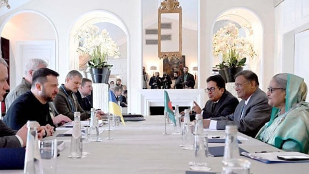 জেলেনস্কির সঙ্গে প্রধানমন্ত্রীর বৈঠক